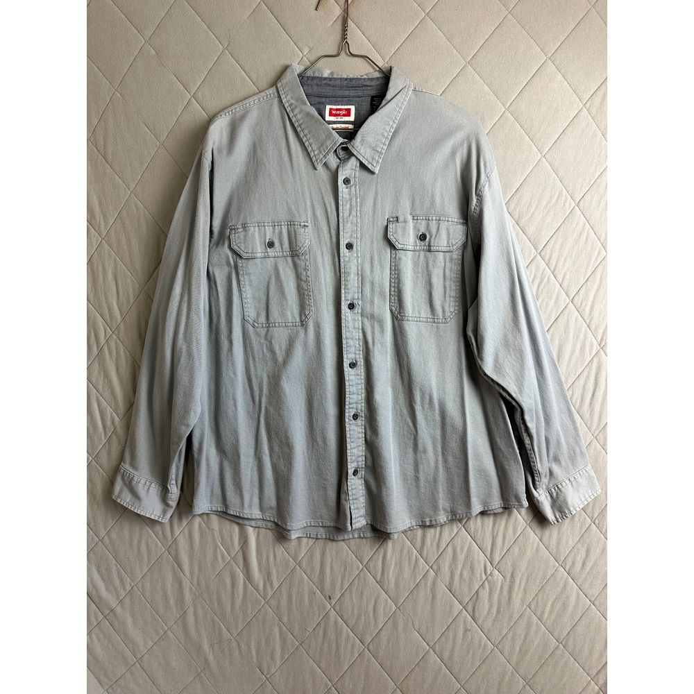 Wrangler Button Up Men's 3XL Long‎ Sleeve Denim